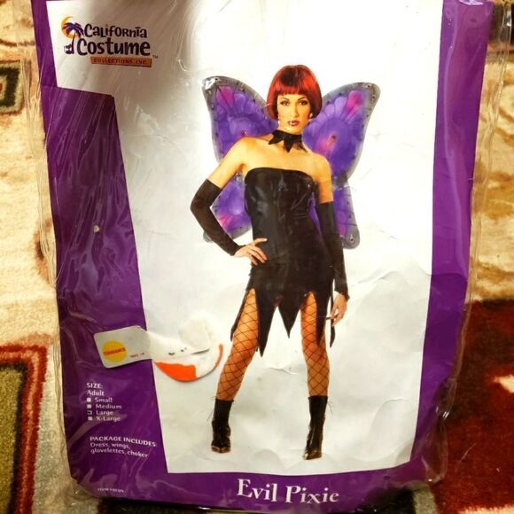 EVIL PIXIE COSTUME CALIFORNIA COSTUMES SMALL - Picture 1 of 2